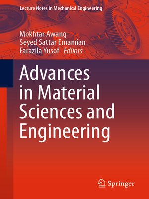 cover image of Advances in Material Sciences and Engineering